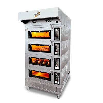 Etagenofen Forno Herdmaß 60x80 cm Satz von 4...